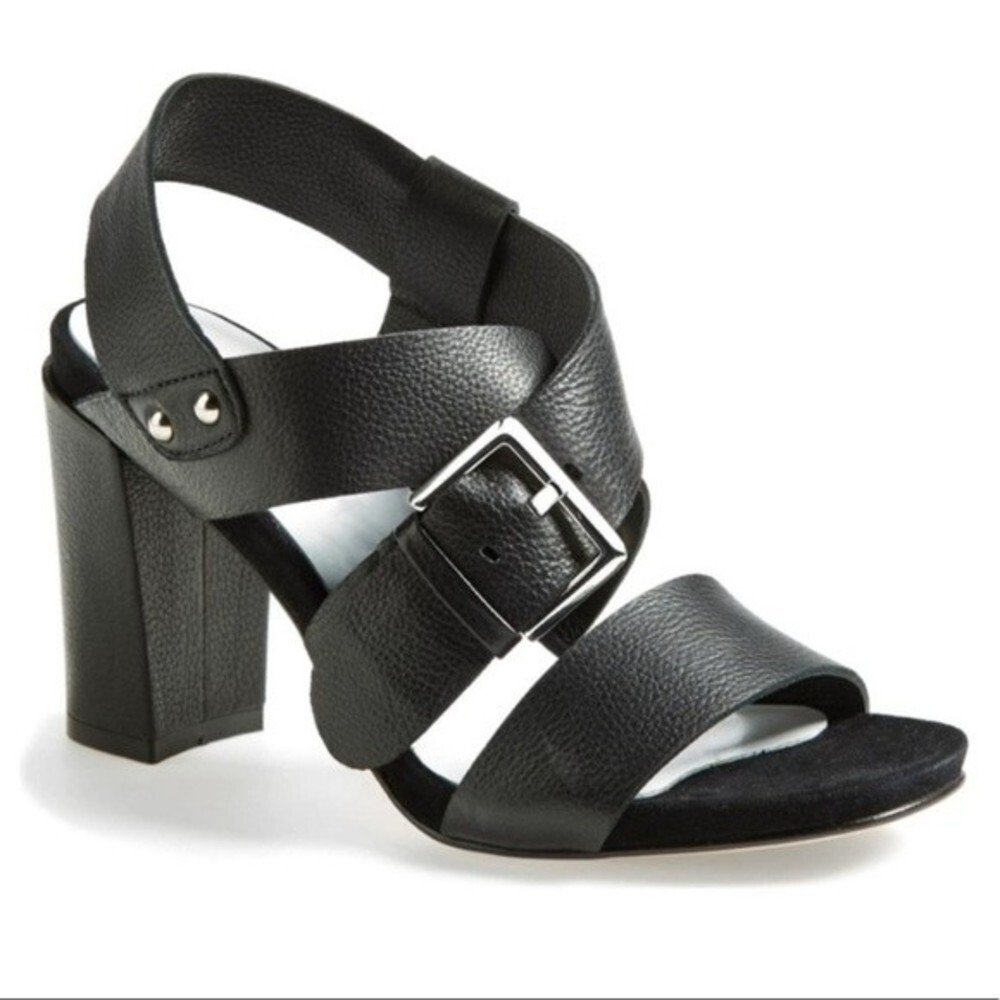 Aquatalia by Marvin K “Karat” Black Heel Sandal - Picture 2 of 11